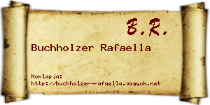 Buchholzer Rafaella névjegykártya